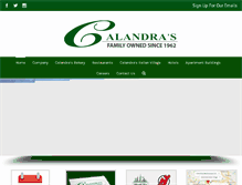 Tablet Screenshot of calandras.net